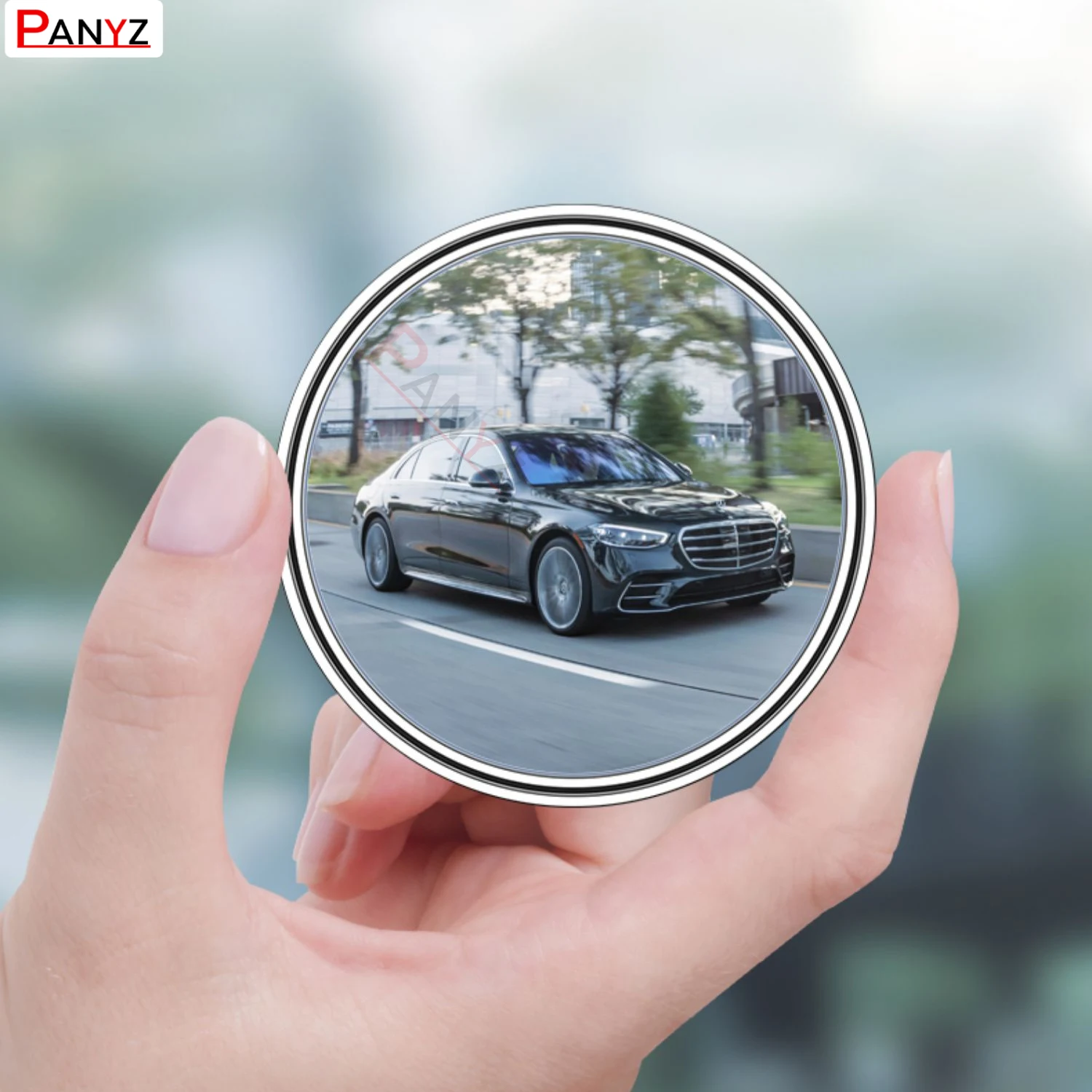 Derajat Sudut Lebar Dapat Disesuaikan Kaca Spion Mobil Fiskil Bulat Cermin Besar Visi Mundur Membantu Buta Titik