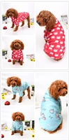 autumn and winter cartoon sweater dog clothing comfort plus plush pet clothing teddy small and medium sized pet two foot sweater