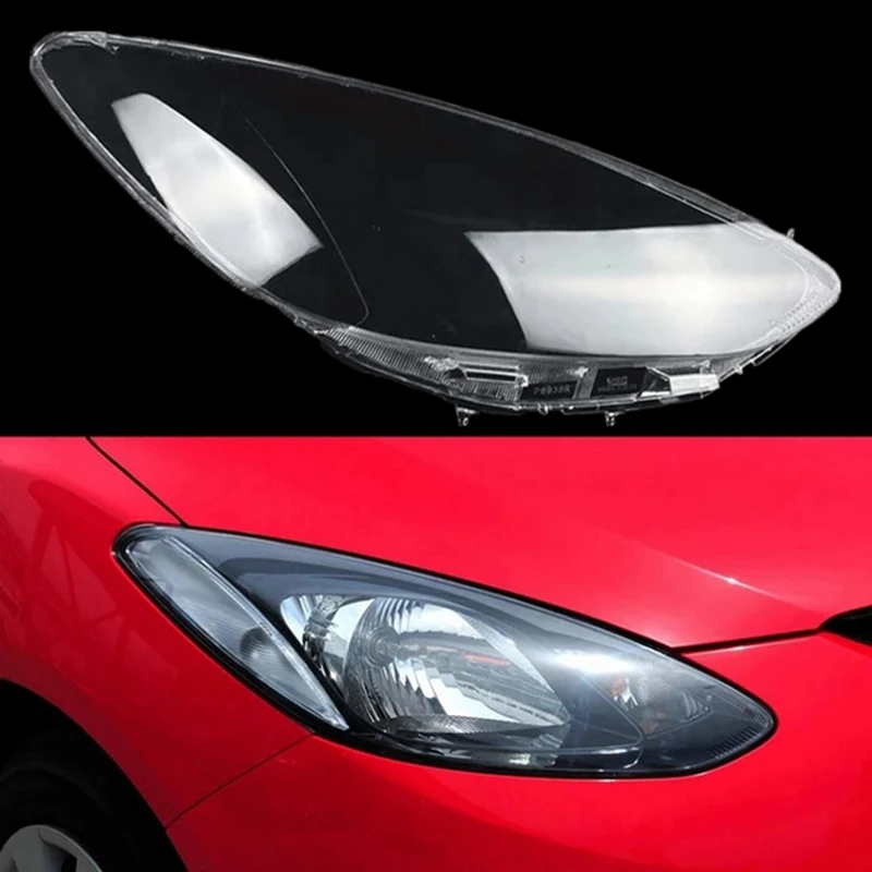 1 пара прозрачная крышка для автомобильных фар Mazda 2 2007-2012