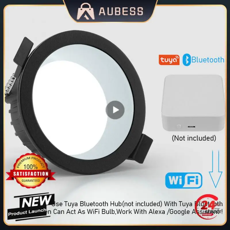 

1~10PCS App Control Smart Ceiling Light Voice Control Led Downlight 110v 220v Rgb Ww Cw Smart Led Downlight 4inch