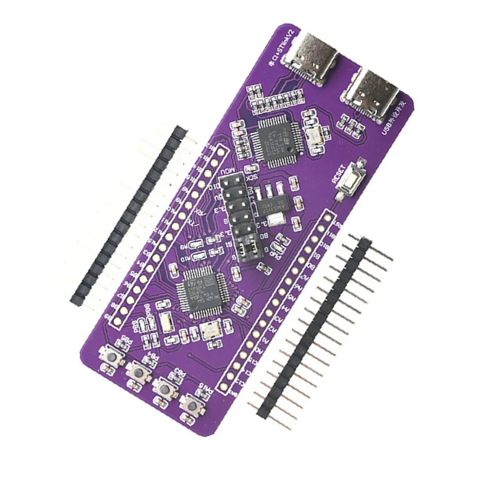 Фото Программатор A97I-For ST-LINK V2 - USB Type-C TTL Serial Downloader для встраиваемых систем, для STM32/Arduino №4