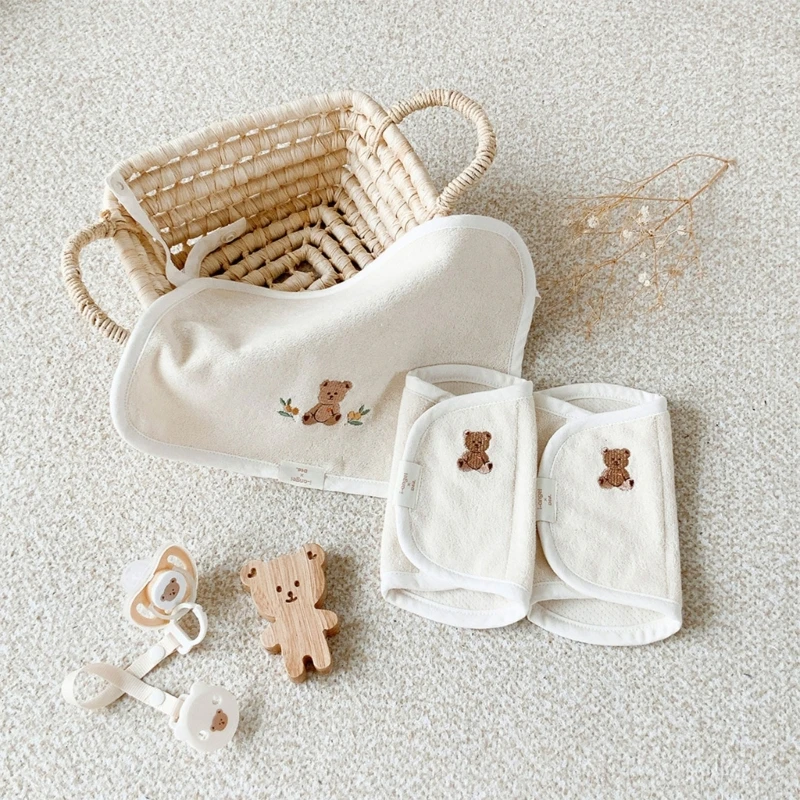 

Baby Waist Stool Drool Bib Newborn Infants Teething Soft Cotton Pad Saliva Towel