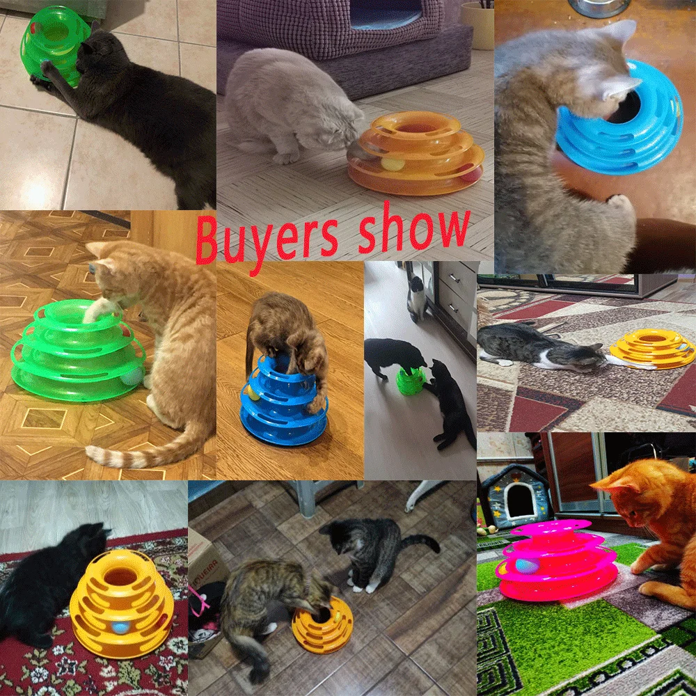 Трехуровневая интеллектуальная игрушка для кошки забавная башня-Кот пазл