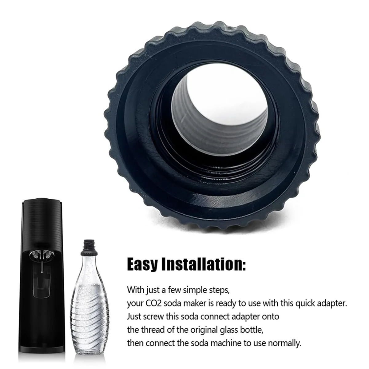 Адаптер для бутылки с газировкой стеклянной Terra Sodastream быстроразъемное крепление