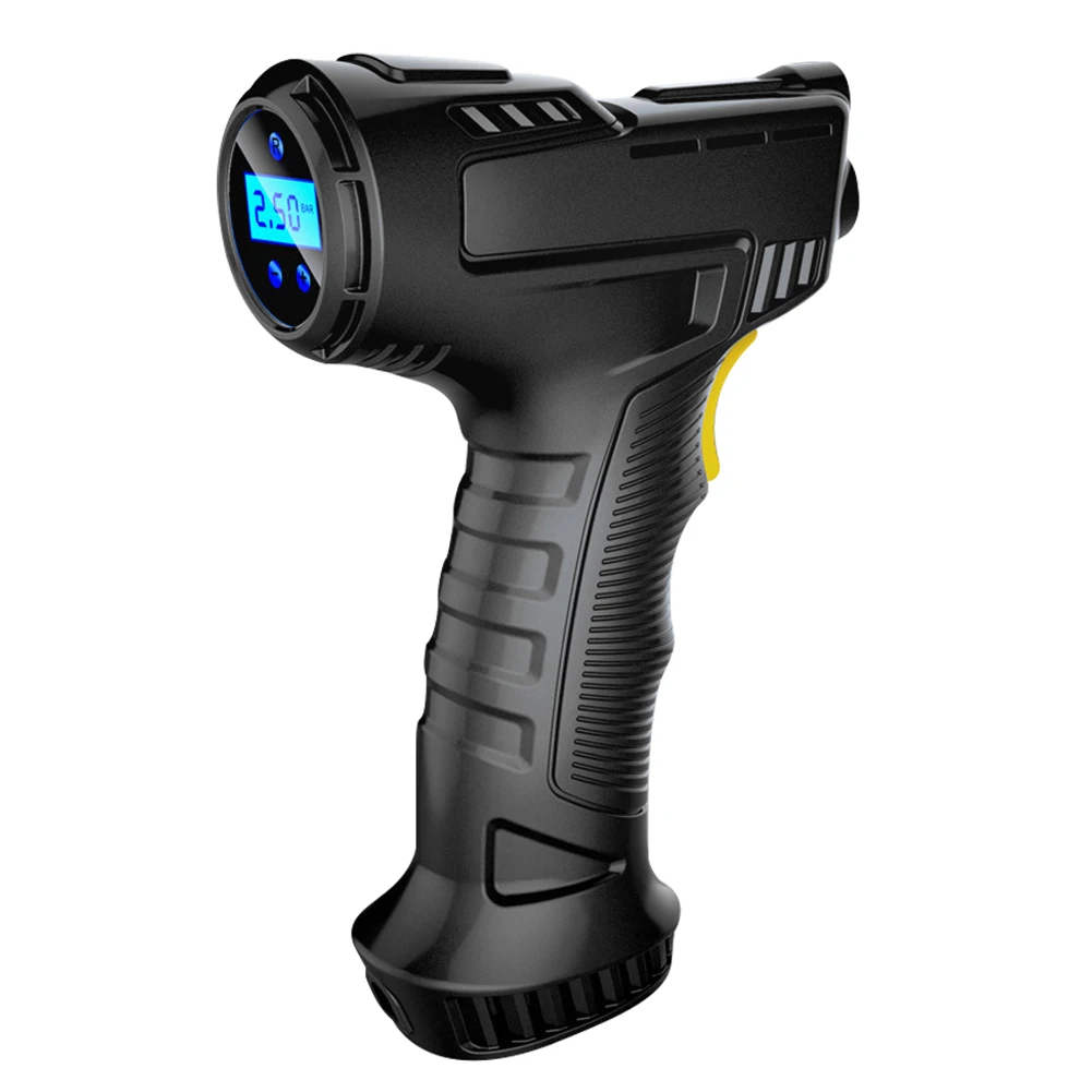 

120 Вт беспроводной автомобильный воздушный компрессор ручной перезаряжаемый насос для шин цифровой дисплей надувной насос давление