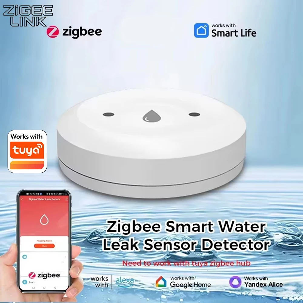 

Датчик протечки воды Tuya ZigBee