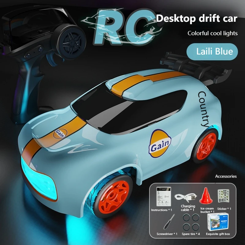 1:64 Электрический мини-настольный автомобиль с полной пропорцией и дистанционным