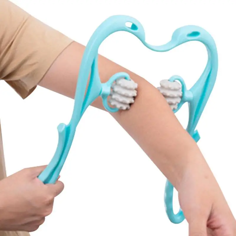 

Neck Massager Roller Handheld Deep Tissue Massage Stick Tool Lightweight & Portable Neck Massager Suitable For Neck Hands And