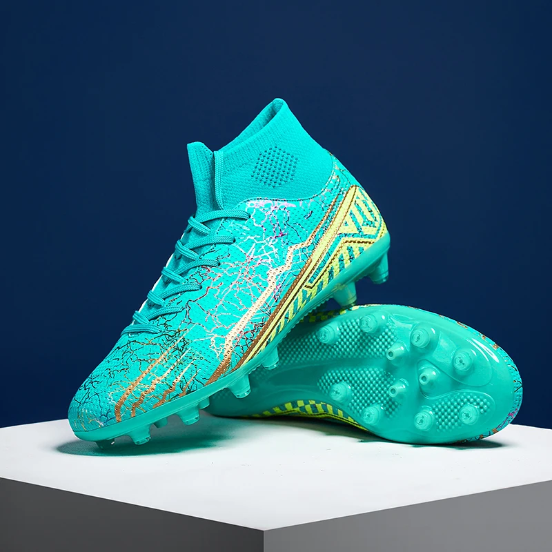 Brand Quality Football Boots Men's Soccer Shoes Cleats TF/FG Boys Wear-Resistant Football Sneakers Outdoor Futsal Training Shoes