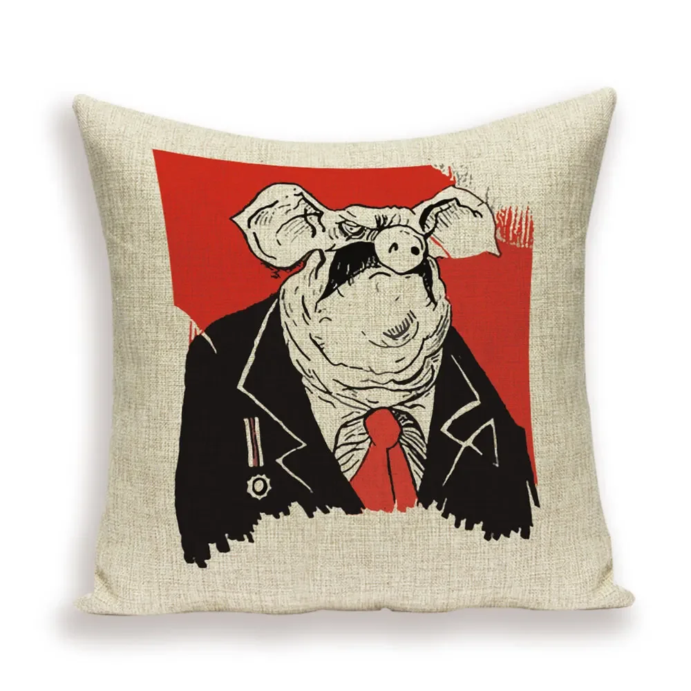 Декоративные наволочки в виде мультяшных животных подушка милой свиньи с Новым