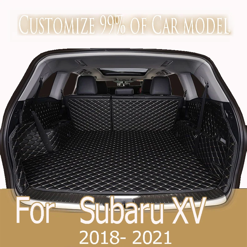 

For Subaru XV 2021 2020 2019 2018 Car Trunk Mats High Side Carpets Rear Side Cargo Covers Protect Auto Interior Parts Accessorie