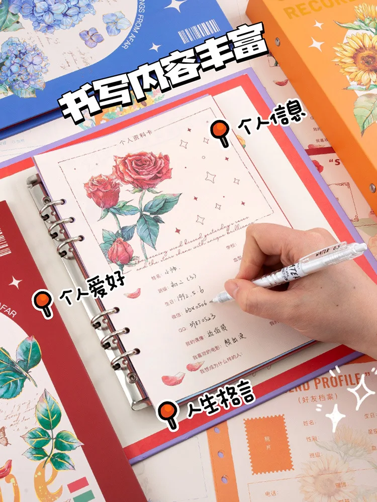 

[Flower Language Classmate Record] Fresh Ins Style, High Appearance, Yearbook, Simple Message For Grade 6 Pupils