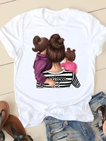 t shirts clothing short sleeve clothes fashion summer daughter mom mama 90s casual ladies print women t female graphic tee