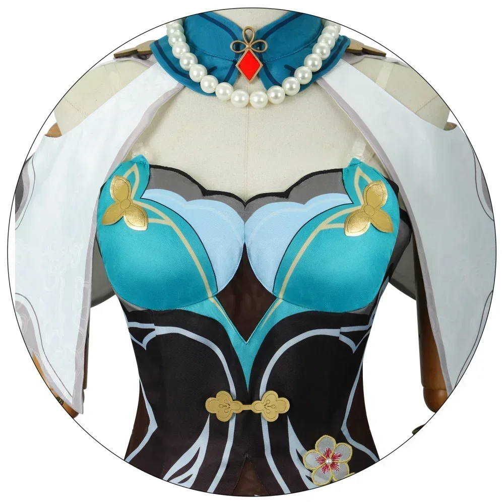 Игра Honkai Star Rail RuanMei Ruan Mei Косплей Костюм Парик Набор