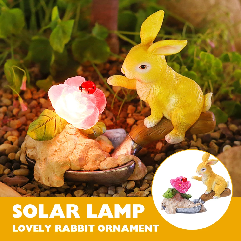 

Светодиодный уличный светильник на солнечной батарее для двора, гриба, дома, цветов, бабочки, кролика, Декор, микро ландшафт, светильник RERI889