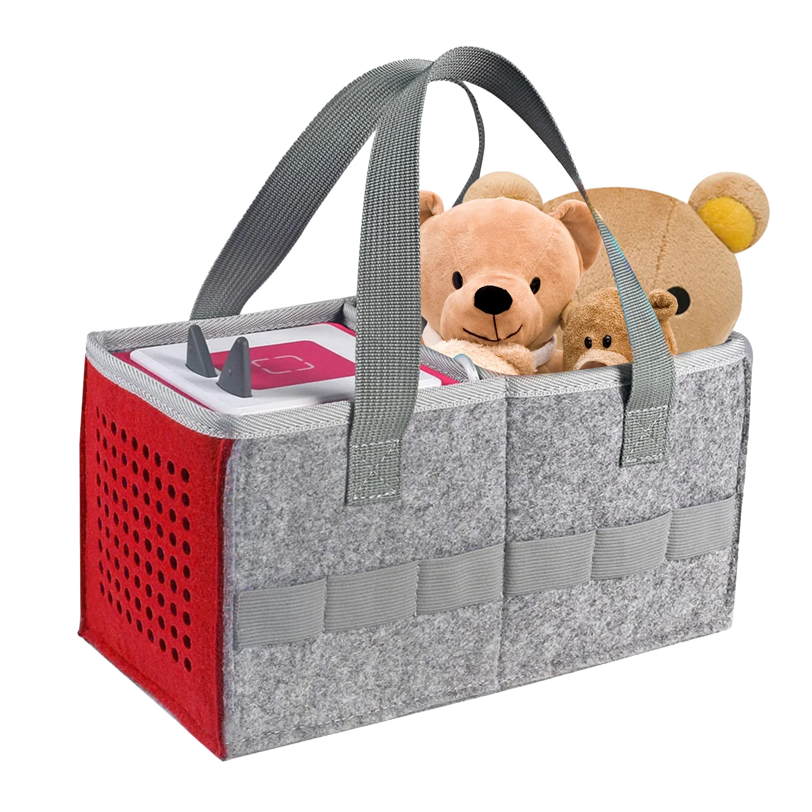 

Dust-proof Outdoor Travel Felt Cloth Case Storage Bag Foldable Carrying Box For Tonies Toniebox Starter Set Speaker Portable