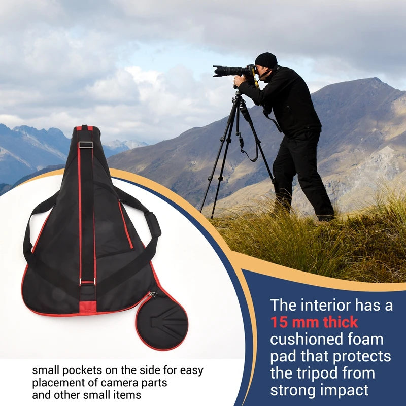 Black Tripod Bag Camera Bladder Travel Case For Manfrotto Gitzo Flm Yunteng Sirui Benro Sachtler Photography Protecti