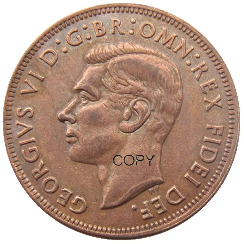 

UK 1949 1/2 Penny - George VI без медных копировальных монет «IND:IMP»