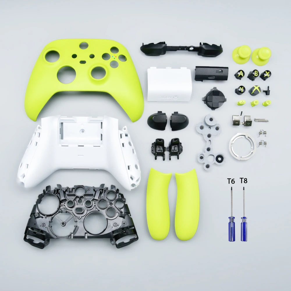 

Gamepad Shell Case for Xbox Series S/X Complete Case Replacement Shell Kit with Screwdriver Parts Accessories