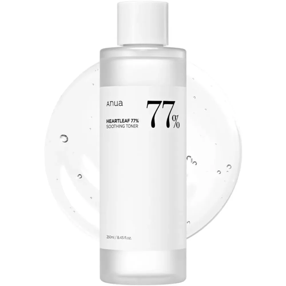 Anua skincare уход за листьями сердца 77 успокаивающий тоник с рецептом свечения для