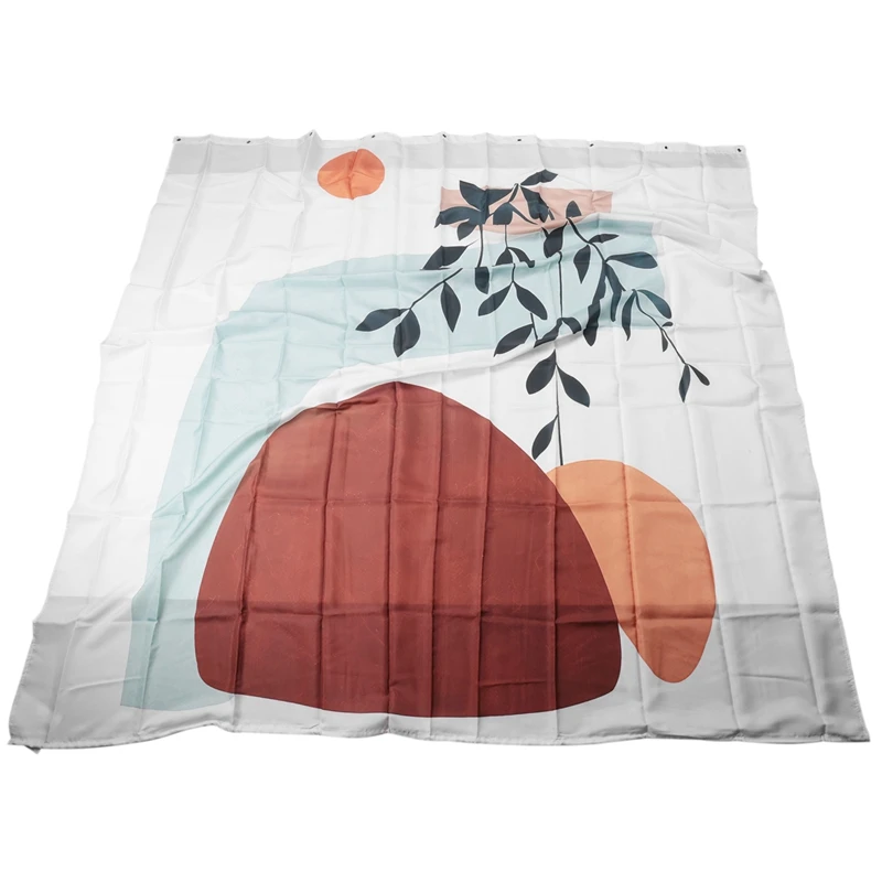 

Modern Abstract Fabric Shower Curtain - Aesthetic Boho Cute Bathroom Shower
