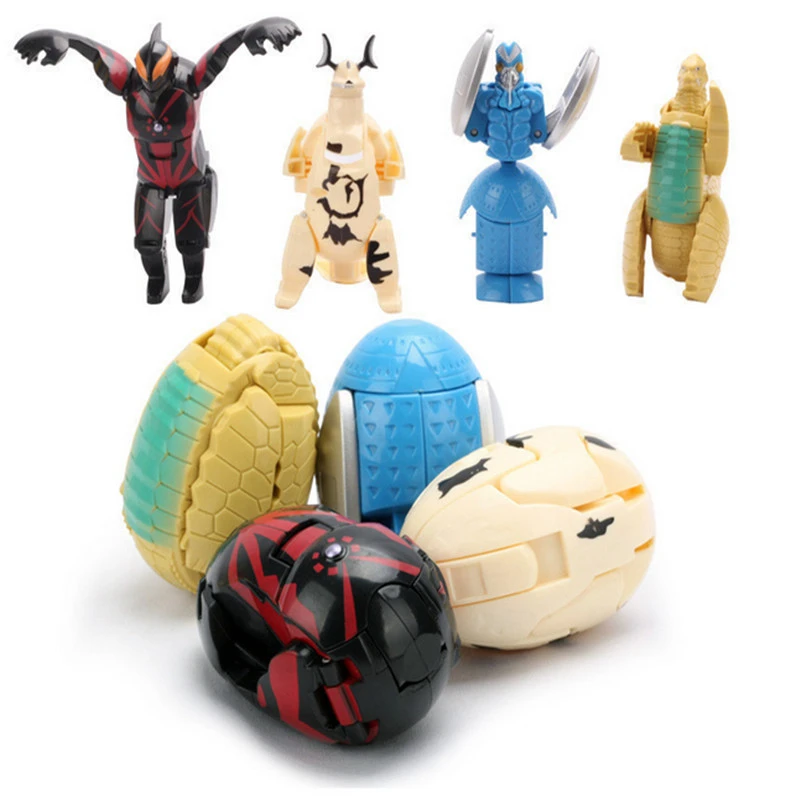 

4 Pieces Deformation Mini Dolls Toy Altman Monster Dinosaur Eggs Deformed Toy Belia Ele King Dark Baltan for Boy Christmas Gift