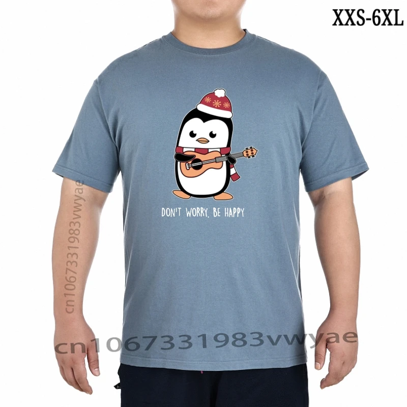 

Tshirt Men Penguin Mandolin Half Sleeve T Shirt Men Printing Short Sleeve Tshirt trend XXS-6XL