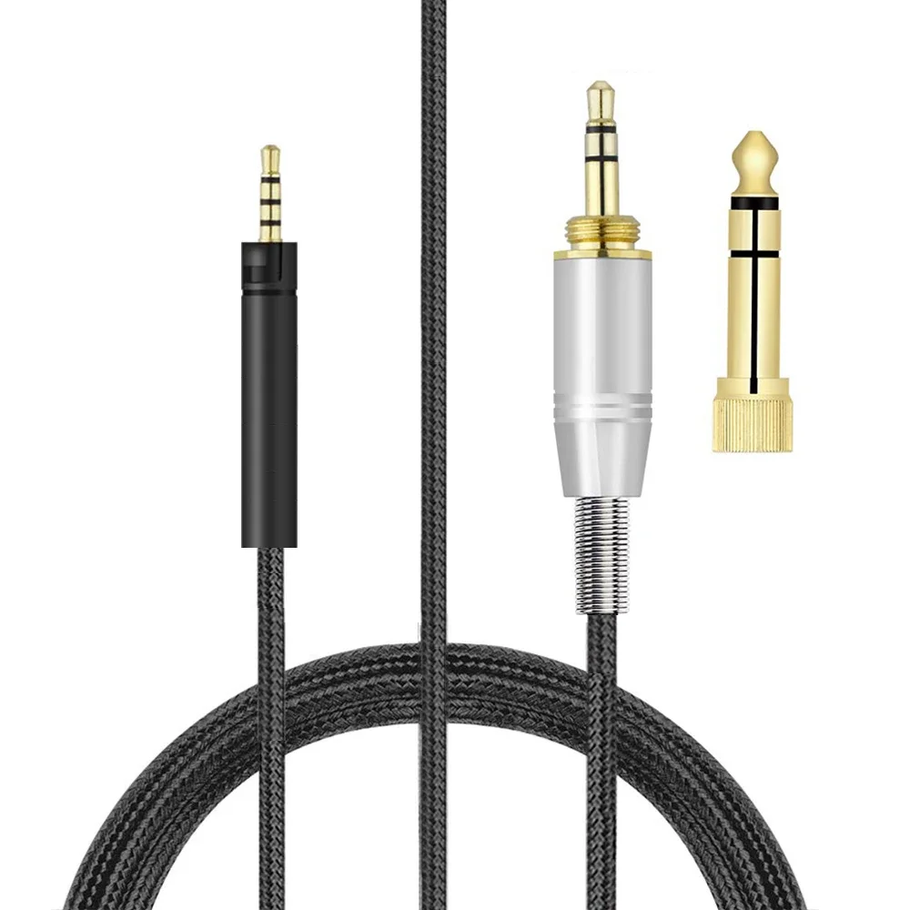 

6,35 мм OFC сменный удлинитель кабеля для наушников Sennheiser Impulse 1,0 2,0 3,0 1 2 3 4 HD1