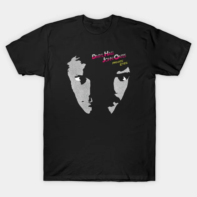 

2021 Men/women's Summer Black Street Fashion Hip Hop Hall And Oates T-shirt Cotton Tees Short Sleeve Tops