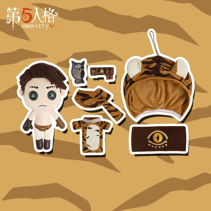 

Original Anime Game Identity V Eli Clark Longing Tiger Cosplay Plush Doll Toy Change Dress Up Clothing Suit Gift