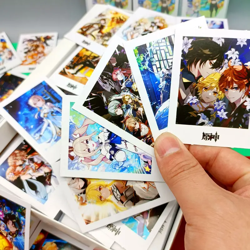 

40pcs/set Genshin Impact Lomo Cards HuTao Xiao Albedo Anime Photocards Bookmark Pretty Students Stationary Cute Message Cards