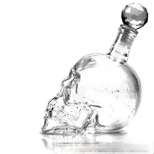 Хрустальный череп бутылка для водки 350 мл 550 1000 ликер виски высококачественный