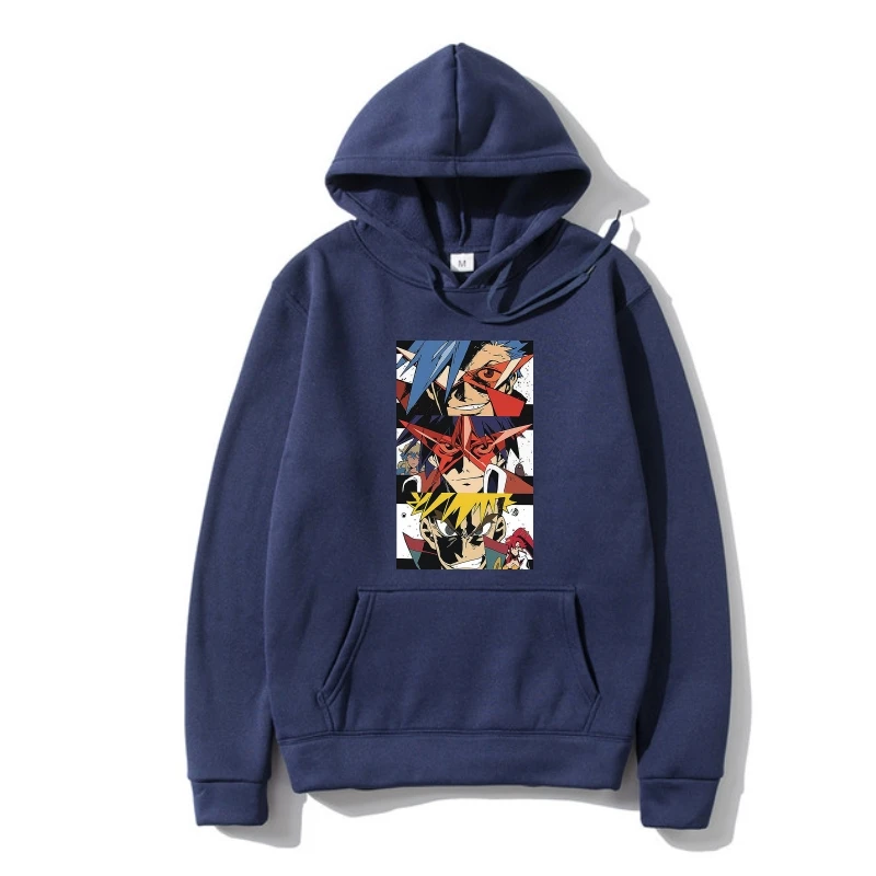 

High Quality Outerwear Anime Tengen Hoodyspa Gurren Lagann Kamina Simon Outerwear Men Hipster Hoody S-6XL Big Autumn Camiseta