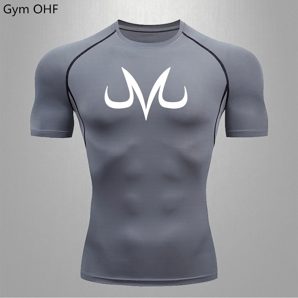Мужская Спортивная Футболка Rashguard MMA облегающий Топ для бега фитнеса