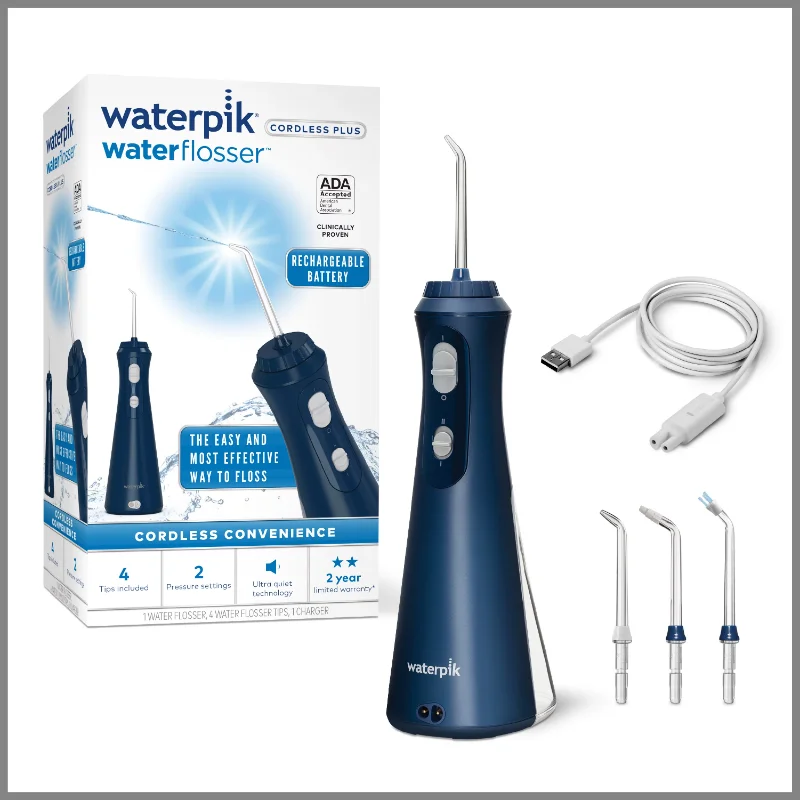 Cordless Plus Portable Water Flosser Oral Irrigator, White