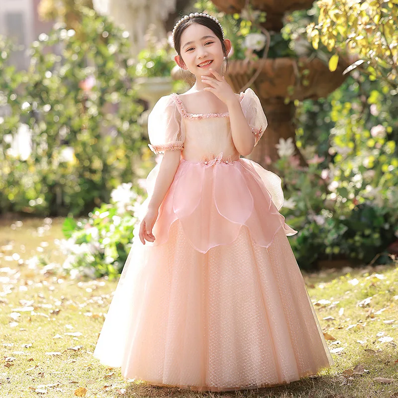 

Baby Girl Dress Formal Occasion Dresses for Prom Ball Gown Elegant Wedding Clothes Robe Girls Children Eid Party 2023 Princess