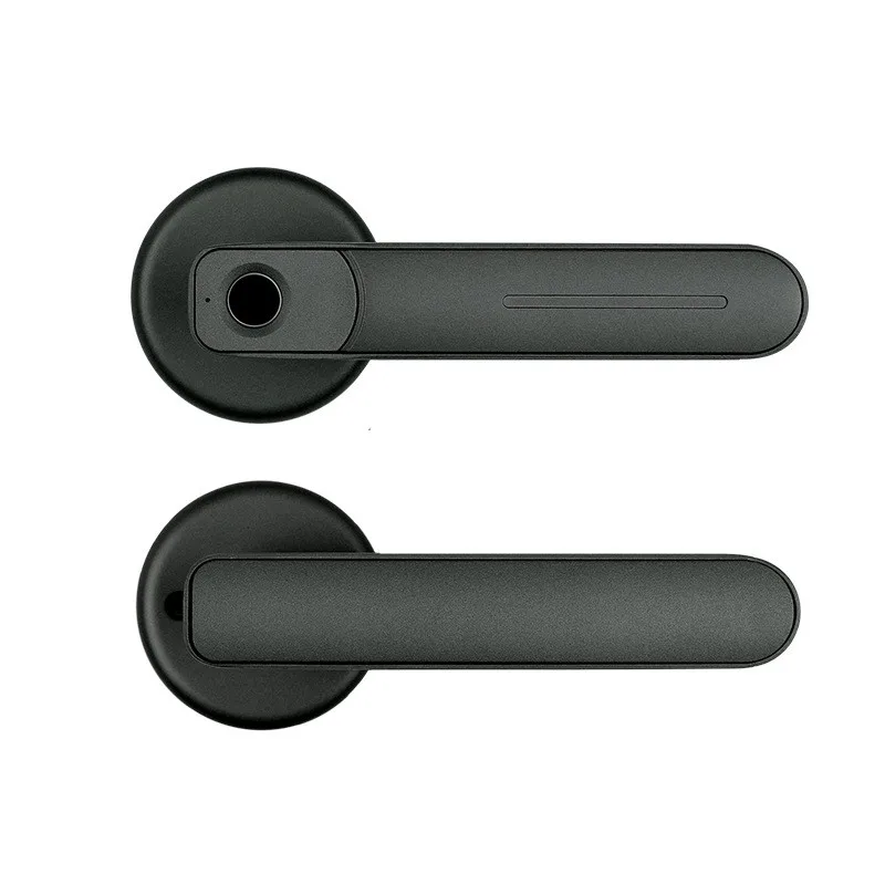 Черный Электронный смарт-замок со сканером отпечатков пальцев двухрежимный