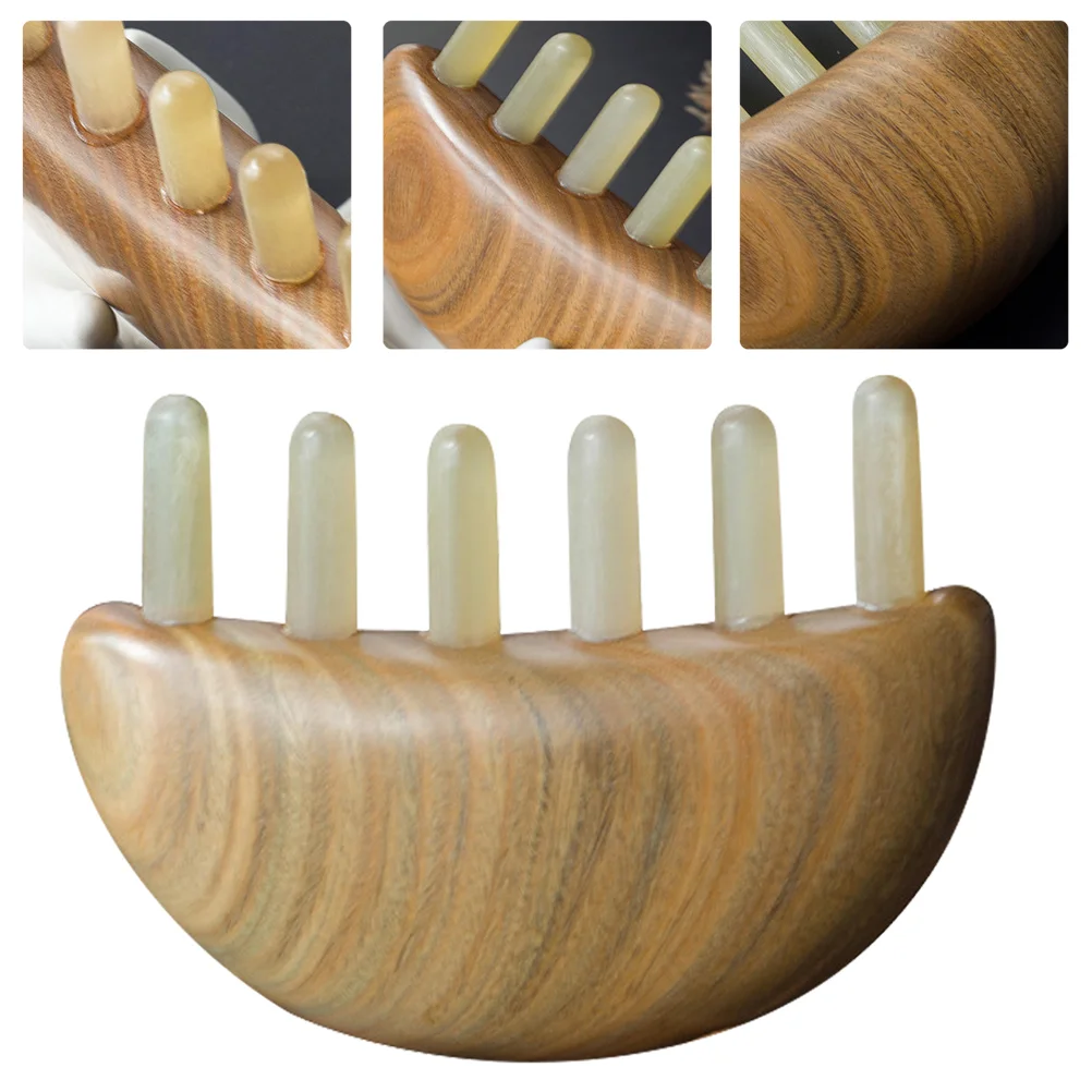 

Comb Wood Sandalwood Hair Head Massagerscalp Brush Hornstatic Scratcherrelax