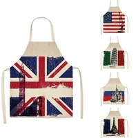 country landscape print aprons kitchen linen aprons chef bibs home cooking accessories hospitality aprons kids bibs anti fouling