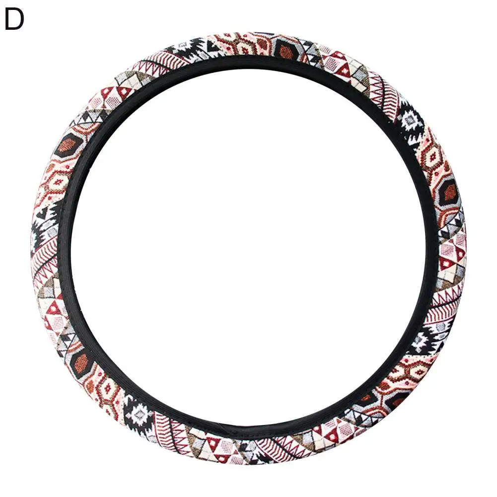 

Оплетка в этническом стиле, для руля 37-39 см, 14,5-15 дюймов, нескользящее, без внутренней отделки, размер M