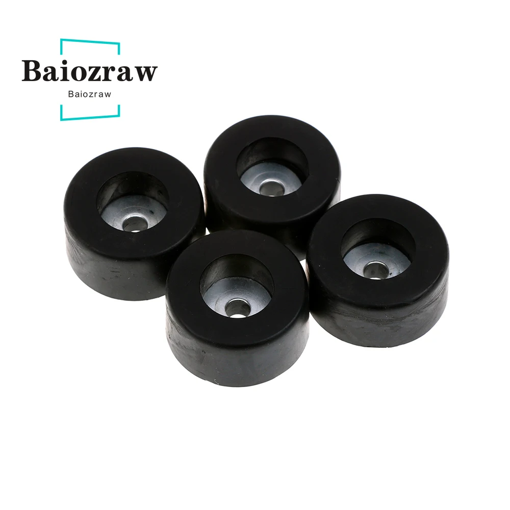 Baiozraw-Pie de goma para impresora 3D Trident, Base de 4 piezas para piezas de Voron Trident, Color negro, 38mm X 19mm