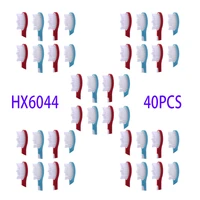 40pcs for ph hx6044 electric toothbrush replacement heads soni care flex care diamond clean