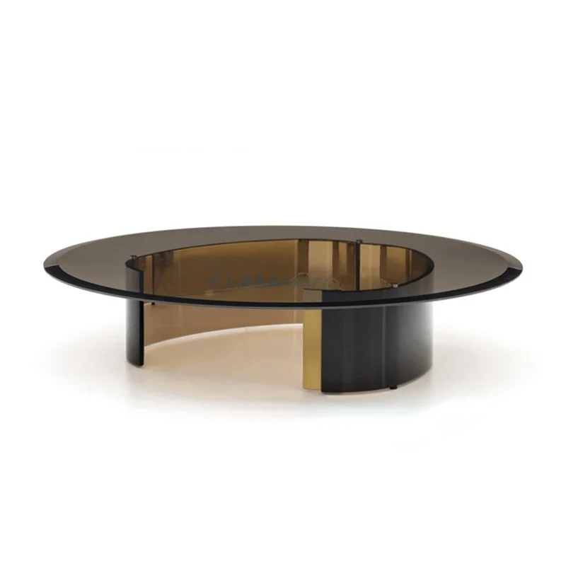 

zqItalian Coffee Table Coffee Table round Coffee Table Large Apartment Tea Table Living Room Home Simple and Light Luxury Long