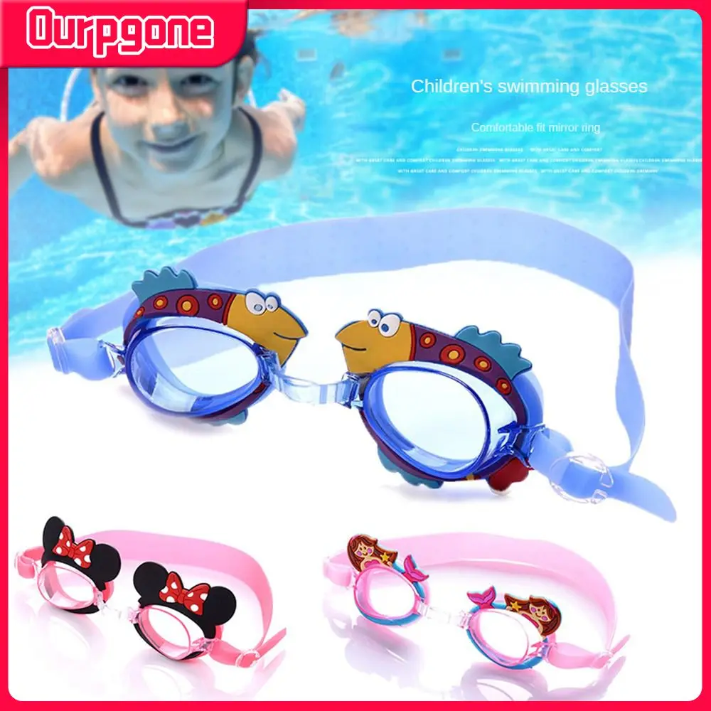 

Waterproof Swimming Goggles Durable Childrens Goggles Lens Pc Polyester Carbonic Acid Anti-pressure Cartoon Goggles Anti-fog 55g