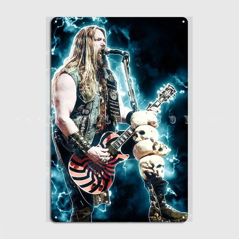 Zakk Wylde металлический плакат с табличкой, постер для паба, клуба, бара, Настенный декор на заказ, оловянные плакаты с вывесками
