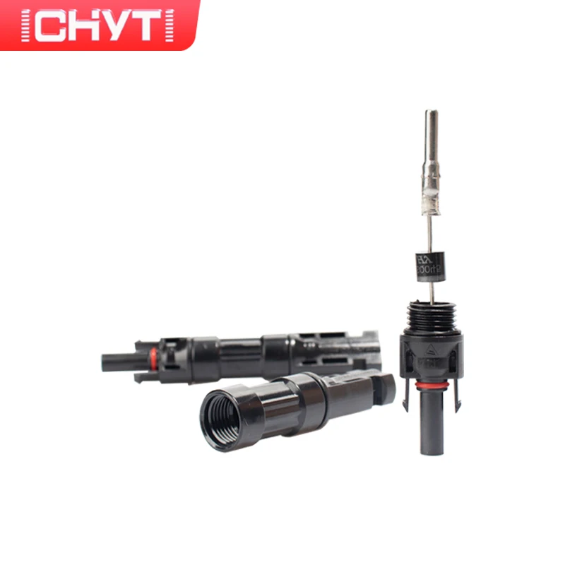 

CHYT Free Shipping MC4D IP67 Waterproof 1pair 1000V 10A 15A 2.5~6mm2 Solar PV Wrench Male Female Solar Diode Connector