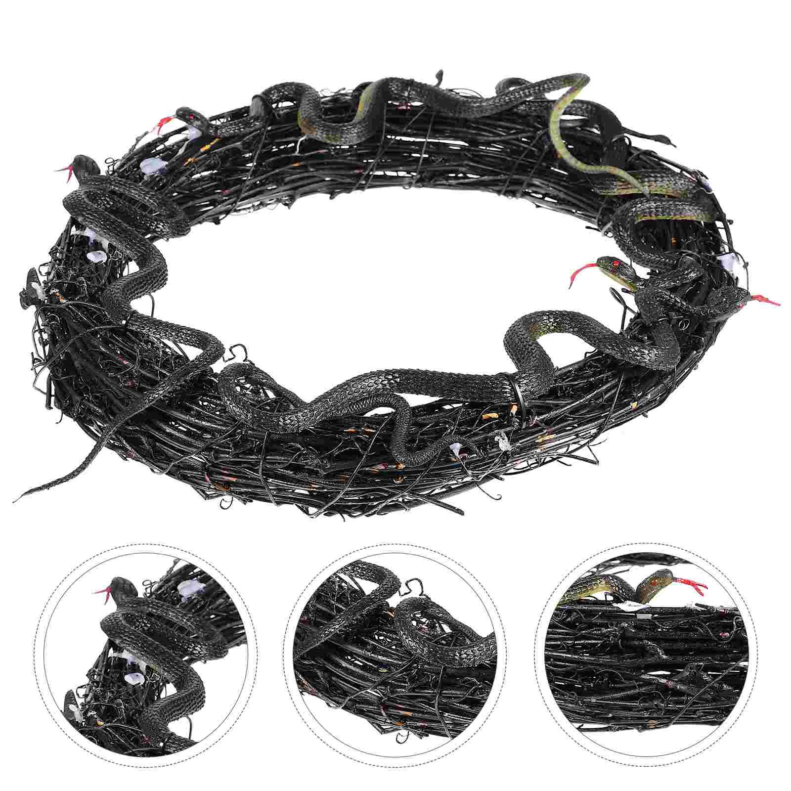 

Wreath Door Hanging Wreaths Pendantfront Snake Wall Artificial Garland Ornament Party Sign Design Decorative Signs Hangers
