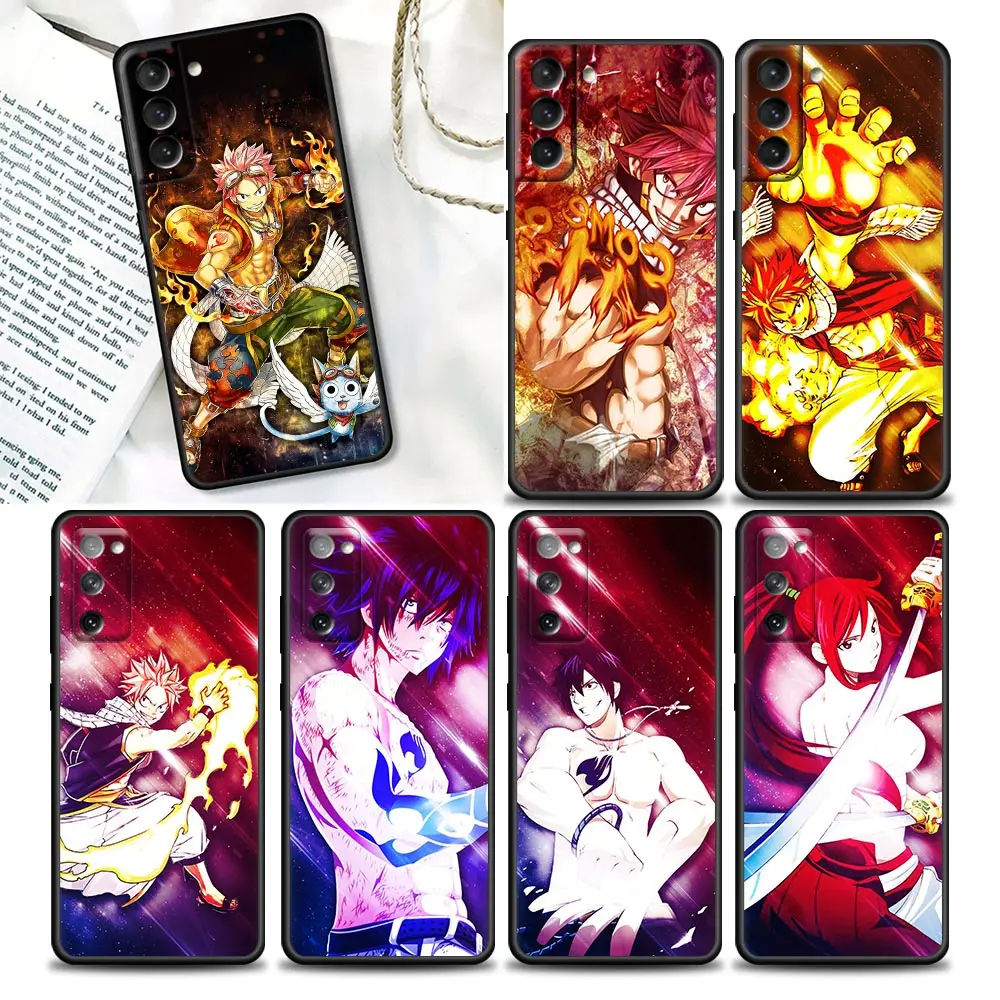 

Funda Coque Phone Case for Samsung Galaxy S22 S23 S9 S10e S21 S20 Fe Plus Ultra 5G Case Capa Para Shell Cute Anime Fairy Tail