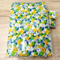 spring blooming flowers lovely floral cloth soft journal cover for standard a6 fitted paper book