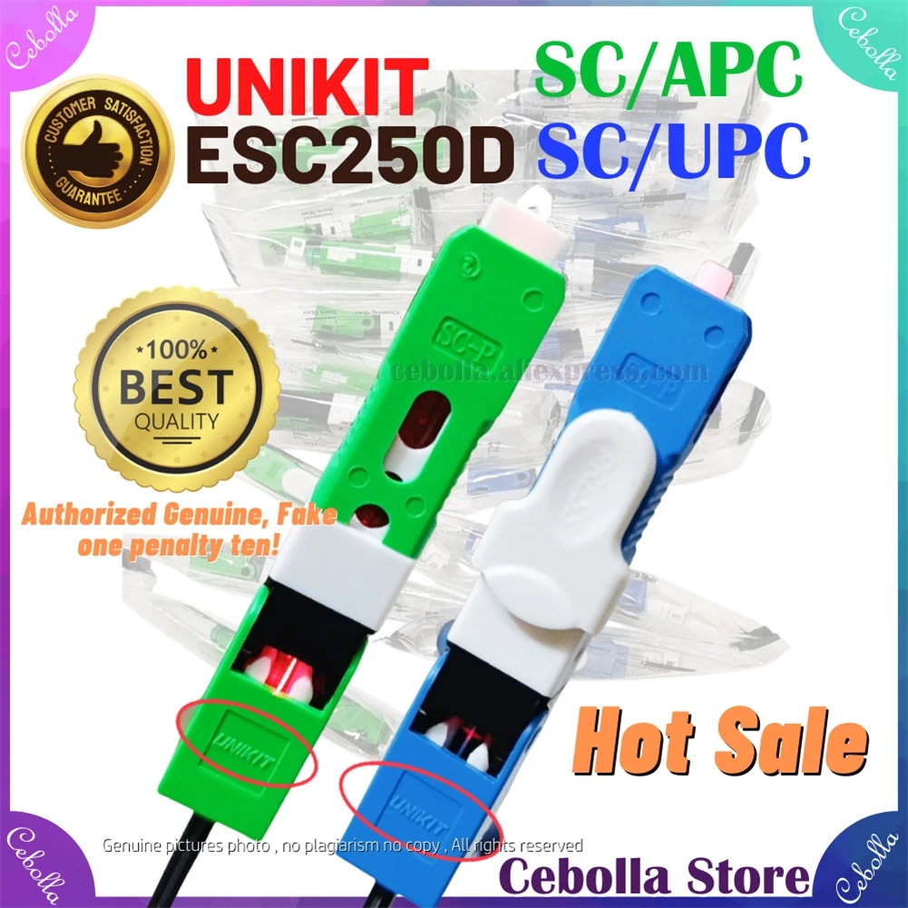 

Unikit ESC250D SC/UPC Быстрый коннектор, оптоволоконный коннектор и SC/APC оптоволоконный Быстрый коннектор SM FTTH, бесплатная доставка